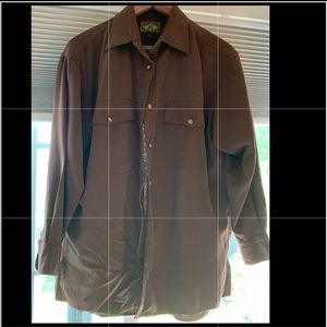 No 4 EXP Jeans Boyfriend Raw Silk Shirt XS